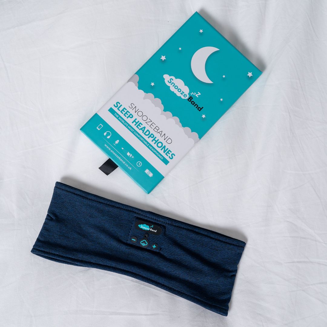 Snoozeband Bluetooth sleep headphones navy gift box