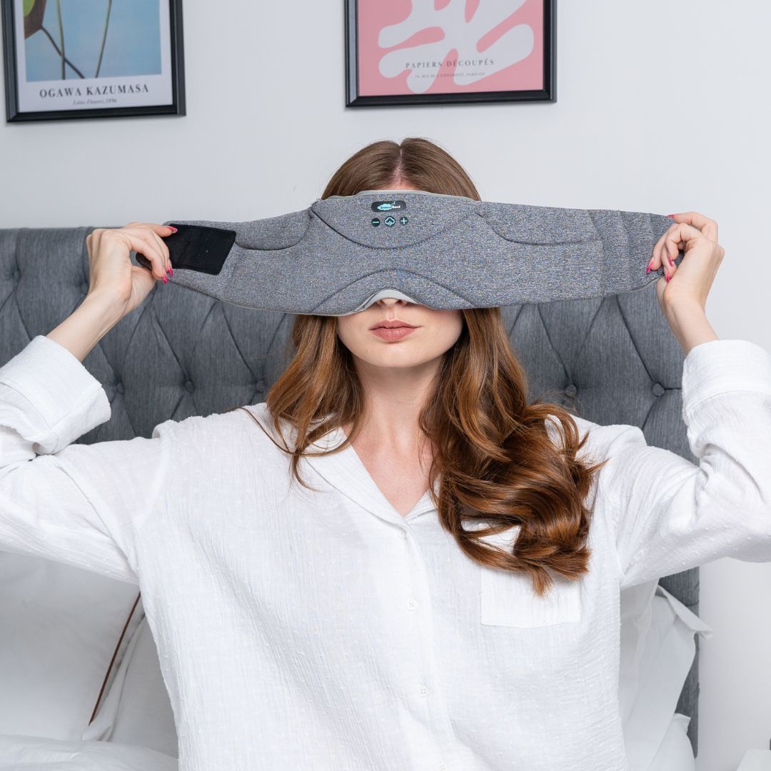 SnoozeBand™ Deluxe - Sleep Mask Headphones - Snooze Band